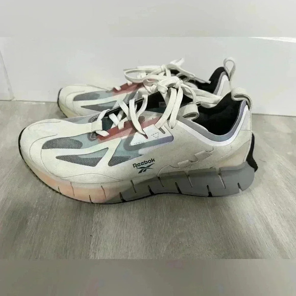 5 Reebok Zig Kinetica Concept Type Ian Paley White Mens Trainers Sneakers size 7 - Picture 9 of 13